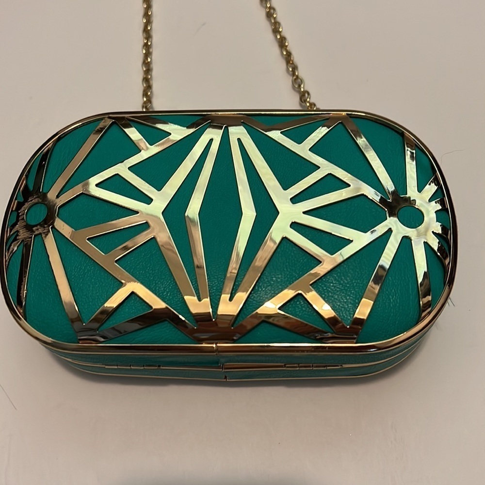 Aldo Clutch with Gold Strap - Picture 2 of 6